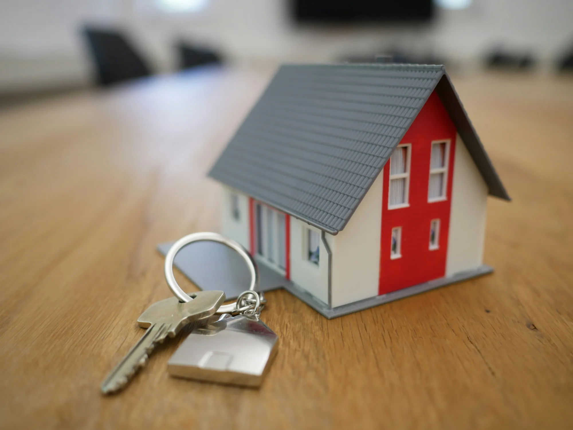 Family inside their home after arranging a residential mortgage